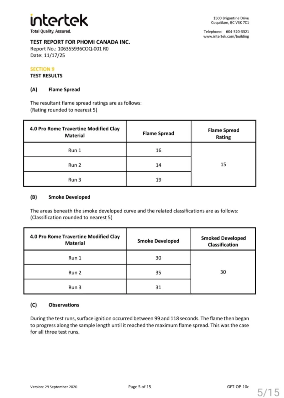 Additional PHOMI Test Report document preview